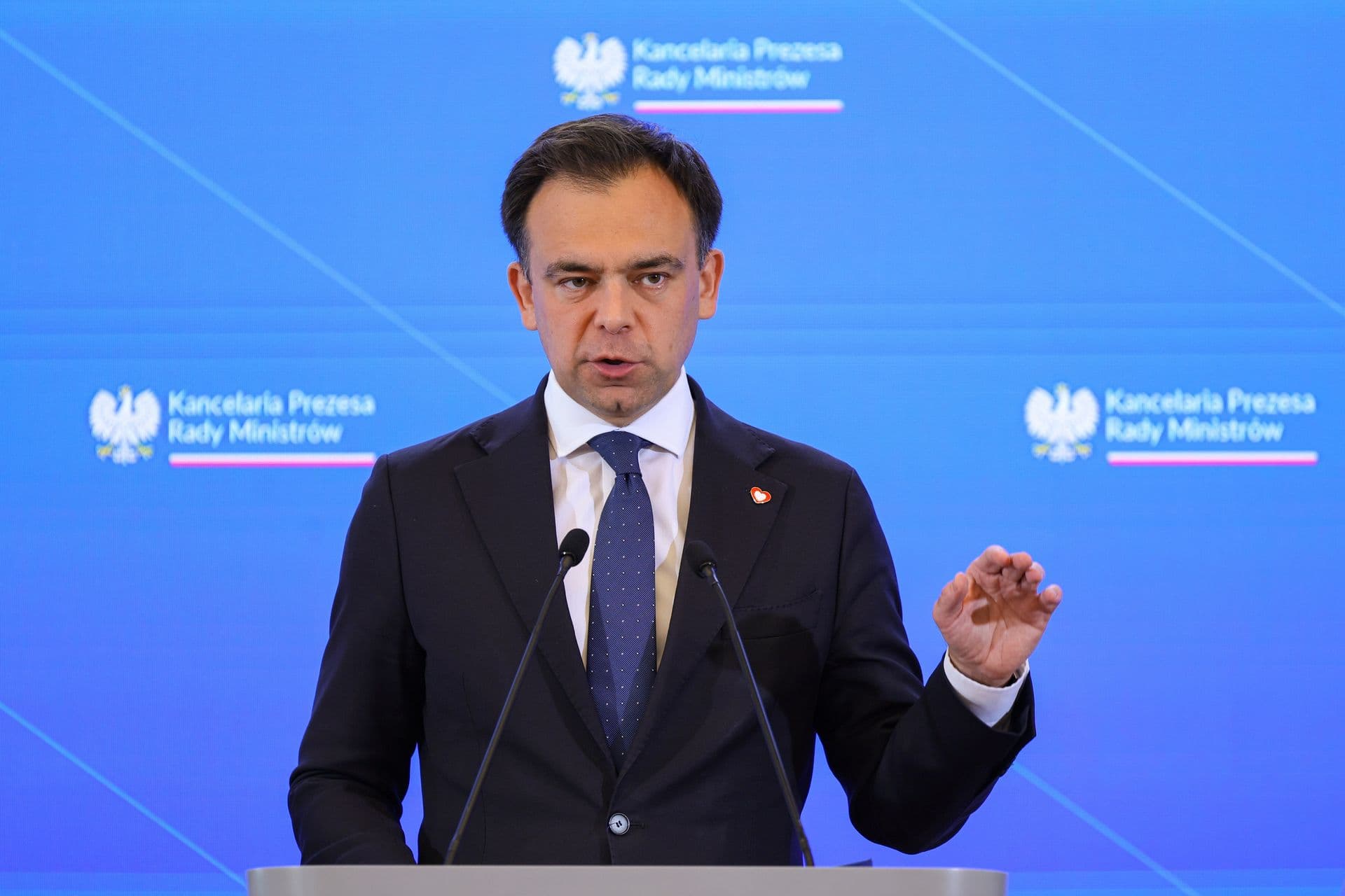 Minister finansów i gospodarki Andrzej Domański